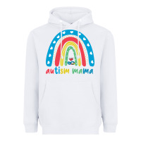 White Autism Mama Heavyweight Hoodie - artisFamous