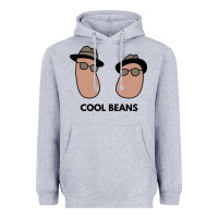 Heather Grey cool beans Heavyweight Hoodie - artisFamous