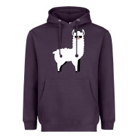 Plum llama Heavyweight Hoodie - artisFamous