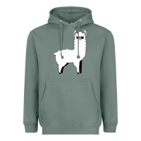 Sage llama Heavyweight Hoodie - artisFamous