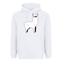 White llama Heavyweight Hoodie - artisFamous
