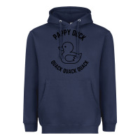 Navy pappy duck quack quack quack Heavyweight Hoodie - artisFamous