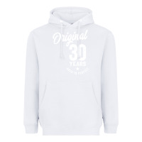 White 30 Year Old Gift | 30th Birthday Gift Ideas - Mens and Womens Heavyweight Hoodie - artisFamous