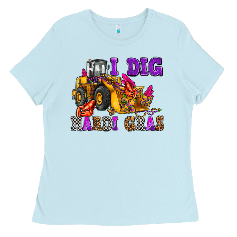 I Dig Mardi Gras Olivia Ladies Tee by OliviaCreatesArt | Teevron