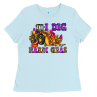 Baby Blue i dig mardi gras olivia Ladies Tee - OliviaCreatesArt
