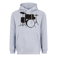 Heather Grey drums drummer Heavyweight Hoodie - artisFamous