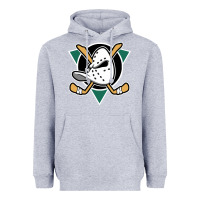 Heather Grey ducks team Heavyweight Hoodie - artisFamous