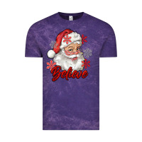 Cloud Purple santa believe Vintage Tee - RanaPortraitStore