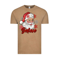 Vintage Coffee santa believe Vintage Tee - RanaPortraitStore