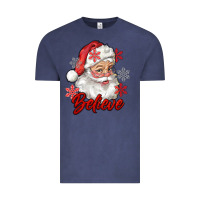 Vintage Denim santa believe Vintage Tee - RanaPortraitStore
