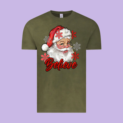 Santa Believe Vintage Tee Designed By Ranaportraitstore