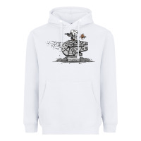 White scruffy smugglers and pirates Heavyweight Hoodie - artisFamous