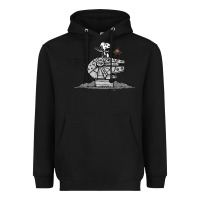 Black scruffy smugglers and pirates Heavyweight Hoodie - artisFamous