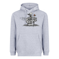 Heather Grey scruffy smugglers and pirates Heavyweight Hoodie - artisFamous