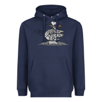 Navy scruffy smugglers and pirates Heavyweight Hoodie - artisFamous