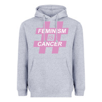 Heather Grey feminism is cancer Heavyweight Hoodie - artisFamous