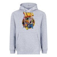 Heather Grey x m.e.n ani.ma.ted series retro 90s t shirt Heavyweight Hoodie - artisFamous