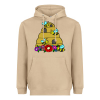 Mushroom bee hive Heavyweight Hoodie - artisFamous