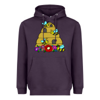 Plum bee hive Heavyweight Hoodie - artisFamous