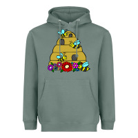 Sage bee hive Heavyweight Hoodie - artisFamous