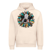Sandshell baby cow with sunflower Urban Hoodie - RanaPortraitStore