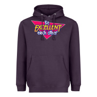 Plum be excellent to each other Heavyweight Hoodie - artisFamous