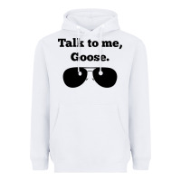 White talk to me goose sunglasses funny Heavyweight Hoodie - artisFamous
