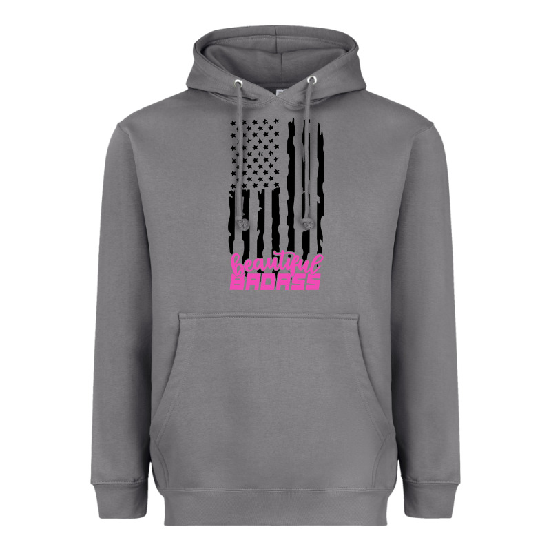 Beautiful Badass American Heavyweight Hoodie by artisFamous | Teevron