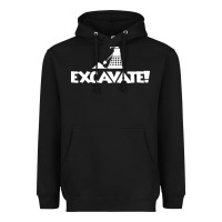 Black excavate funny Heavyweight Hoodie - artisFamous