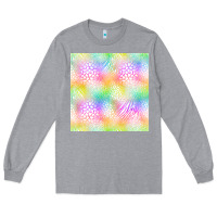 Heather Grey neon safari seamless pattern Long Sleeve Tee - BundleAndBundleShop