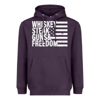 Plum whiskey steak guns freedom Heavyweight Hoodie - artisFamous