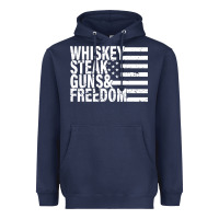 Navy whiskey steak guns freedom Heavyweight Hoodie - artisFamous