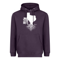 Plum texas roots vintage usa Heavyweight Hoodie - artisFamous