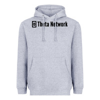 Heather Grey theta network Heavyweight Hoodie - artisFamous