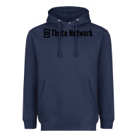 Navy theta network Heavyweight Hoodie - artisFamous
