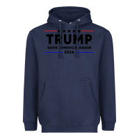 Navy trump 2024 Heavyweight Hoodie - artisFamous