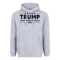 Heather Grey trump 2024 Heavyweight Hoodie - artisFamous