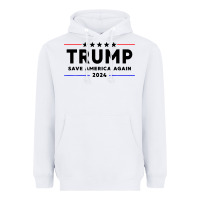 White trump 2024 Heavyweight Hoodie - artisFamous