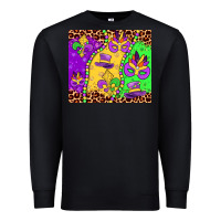 Black mardi gras Premium Sweatshirt - JahusDesignShop