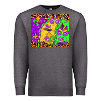 Charcoal Heather mardi gras Premium Sweatshirt - JahusDesignShop
