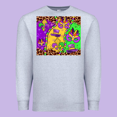 Mardi Gras Premium Sweatshirt Designed By Jahusdesignshop
