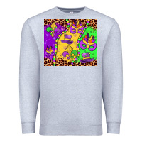 Heather Grey mardi gras Premium Sweatshirt - JahusDesignShop