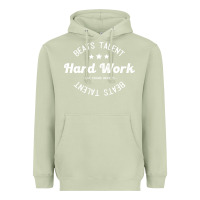Matcha hard work beats talent Heavyweight Hoodie - artisFamous