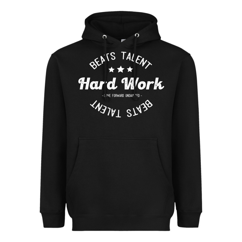 Hard Work Beats Talent Heavyweight Hoodie by artisFamous | Teevron