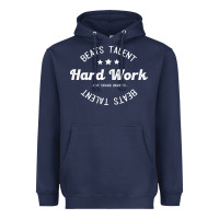 Navy hard work beats talent Heavyweight Hoodie - artisFamous