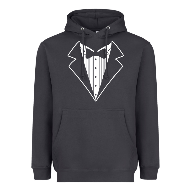 Fake Tux Tuxedo Suit Tie Heavyweight Hoodie by artisFamous | Teevron