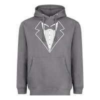 Storm fake tux tuxedo suit tie Heavyweight Hoodie - artisFamous
