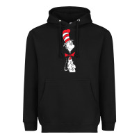 Black dr seuss the cat in the hat Heavyweight Hoodie - artisFamous