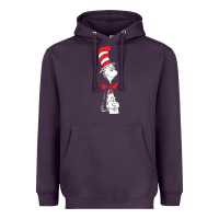 Plum dr seuss the cat in the hat Heavyweight Hoodie - artisFamous