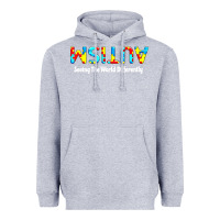 Heather Grey autism seeing the world differently Heavyweight Hoodie - artisFamous